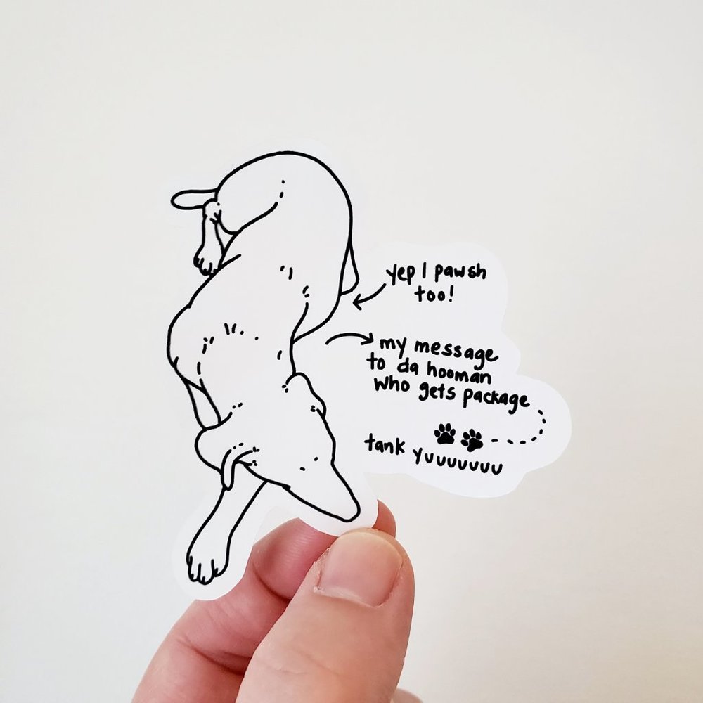 LB051 Posh Dog Puppy Helper Sticker [Price Firm] - Picture 7 of 10